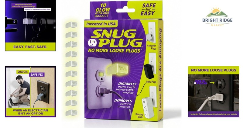 Loose Outlet Plug Fix for Secure Connection - 10-Pack Glow in the Dark Inserts gallery
