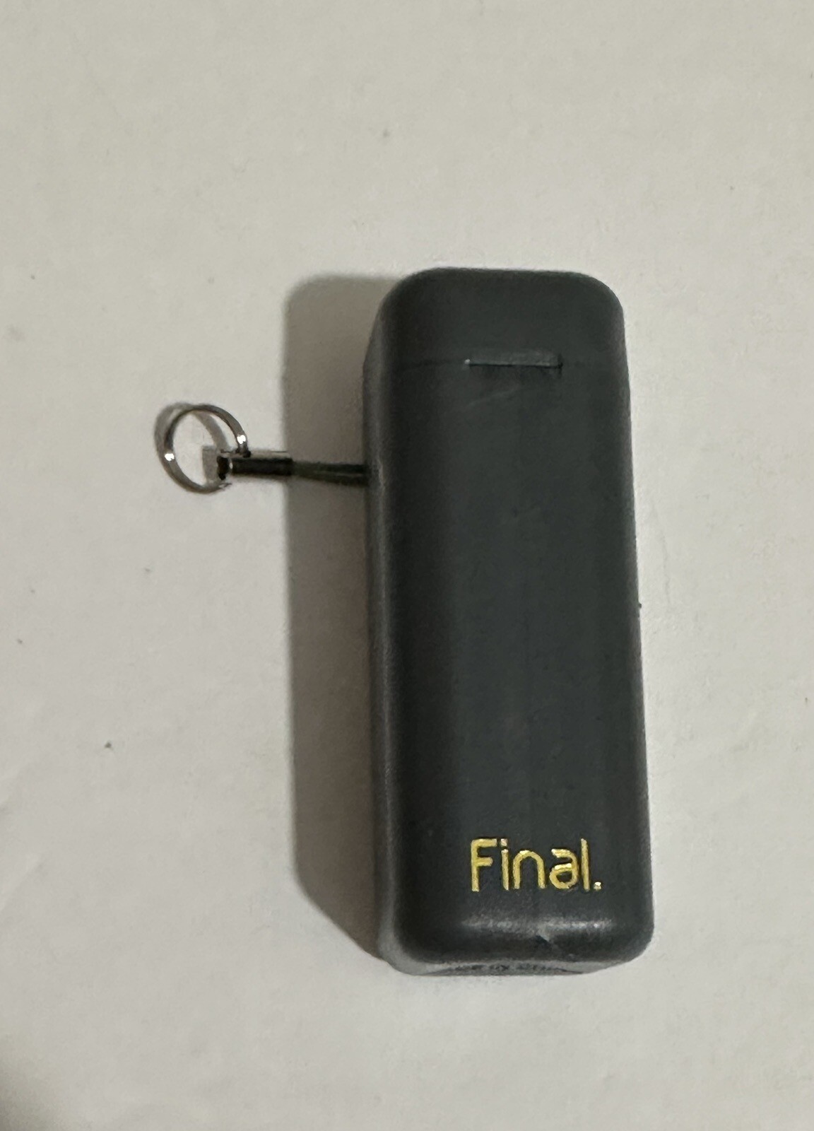 FinalStraw Collapsible Reusable Metal Straw Shark-Butt Gray Original Version gallery