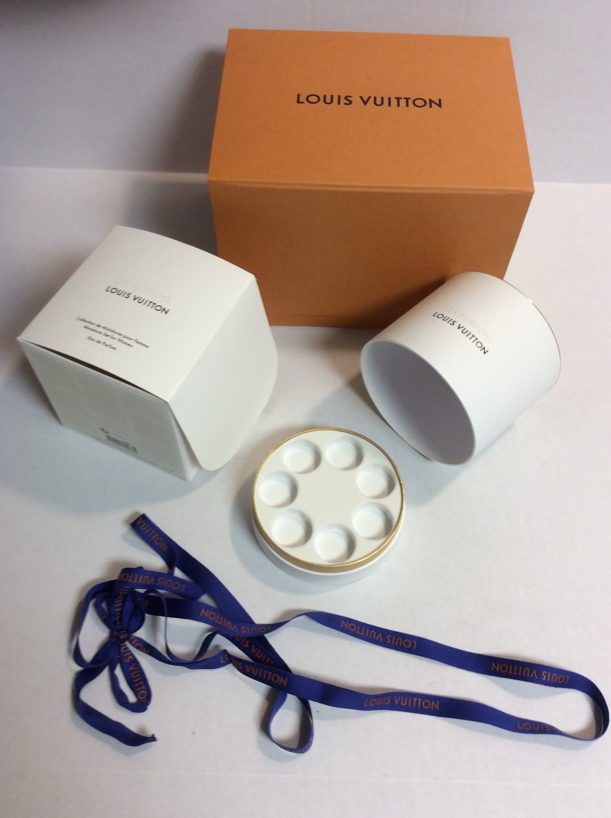 100% Authentic Louis Vuitton Empty Perfume/Cologne Box, Ribbon, Shipping Box gallery