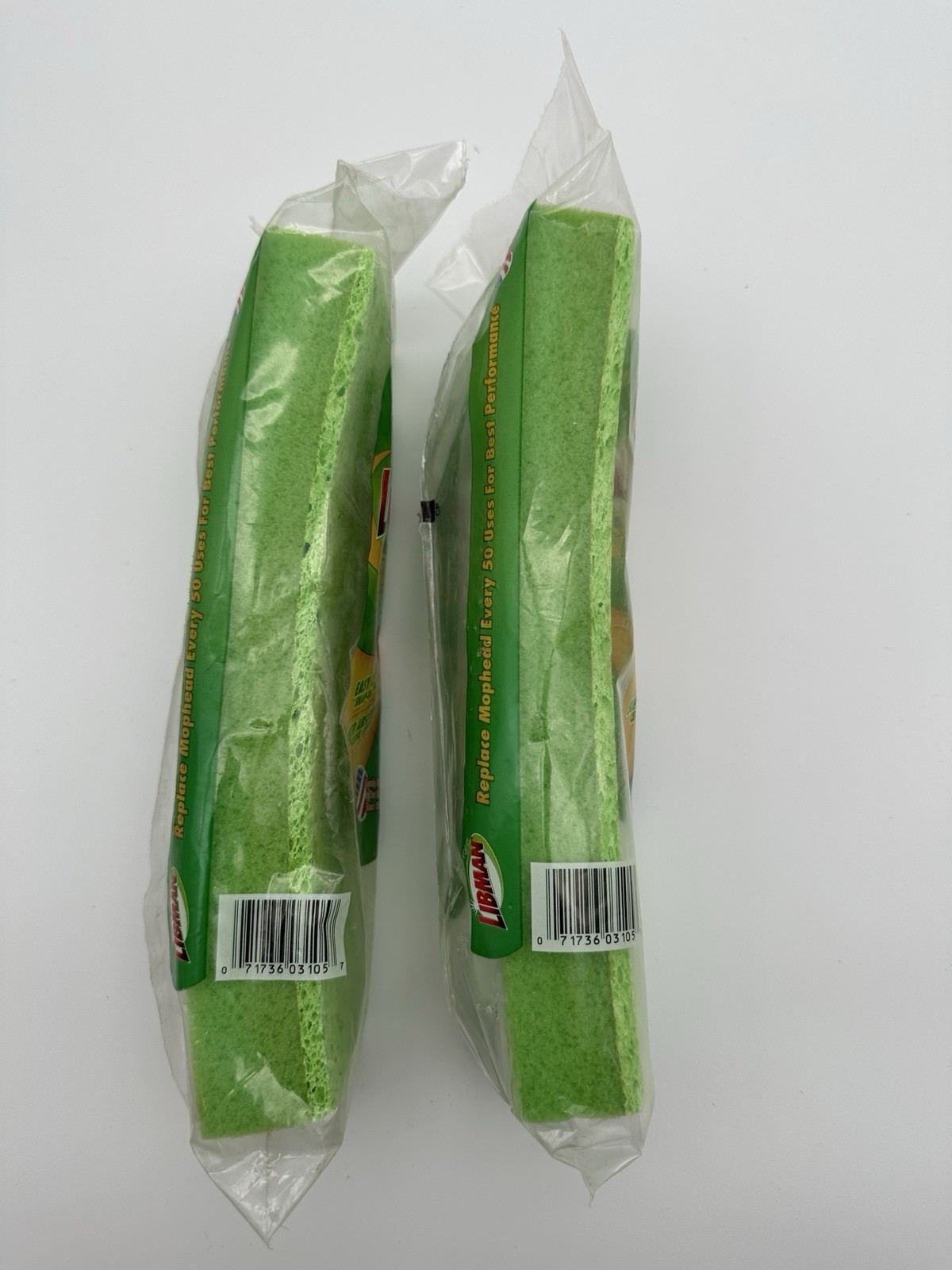 2 Libman Scrubster Mop Refill #03105 Easy Change Snap-On Absorbent NIP gallery
