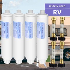 Camper Inline Water Filter System|Flexible Hose Protector,F Gardening Motorhome