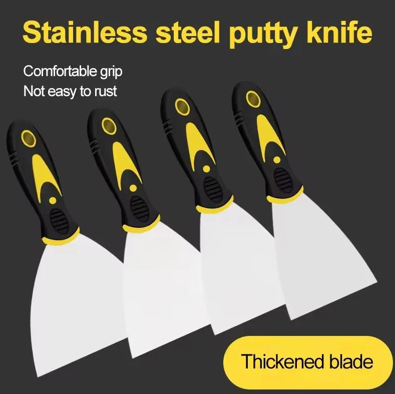 1/4 pcs Stainless Steel Putty Knife Set 2/3/4/5 Inch Scraper Tool NEW gallery