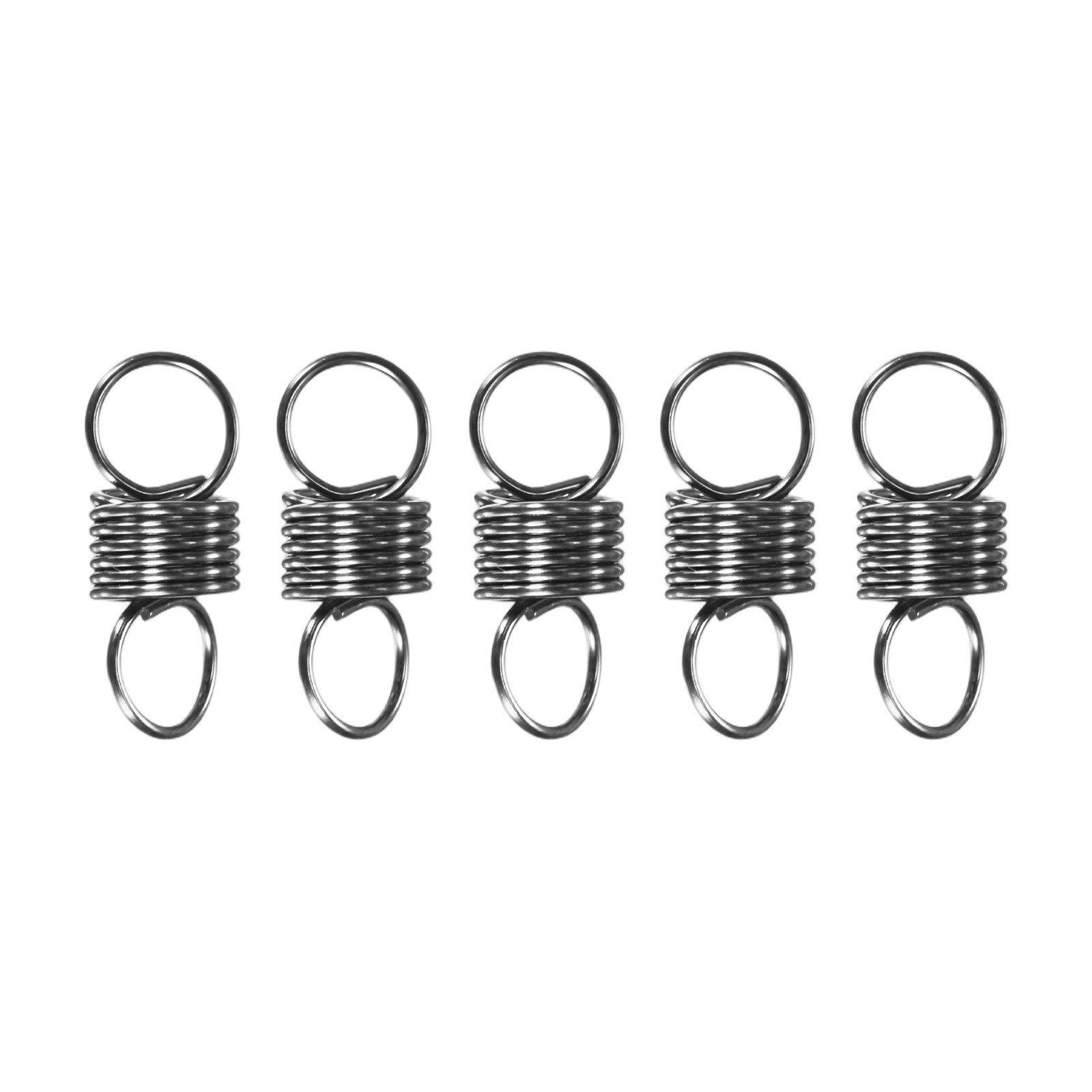5-Pack Extension Springs, 15mm Length 6mm OD [Silver Tone, 0.6mm Wire Size] gallery