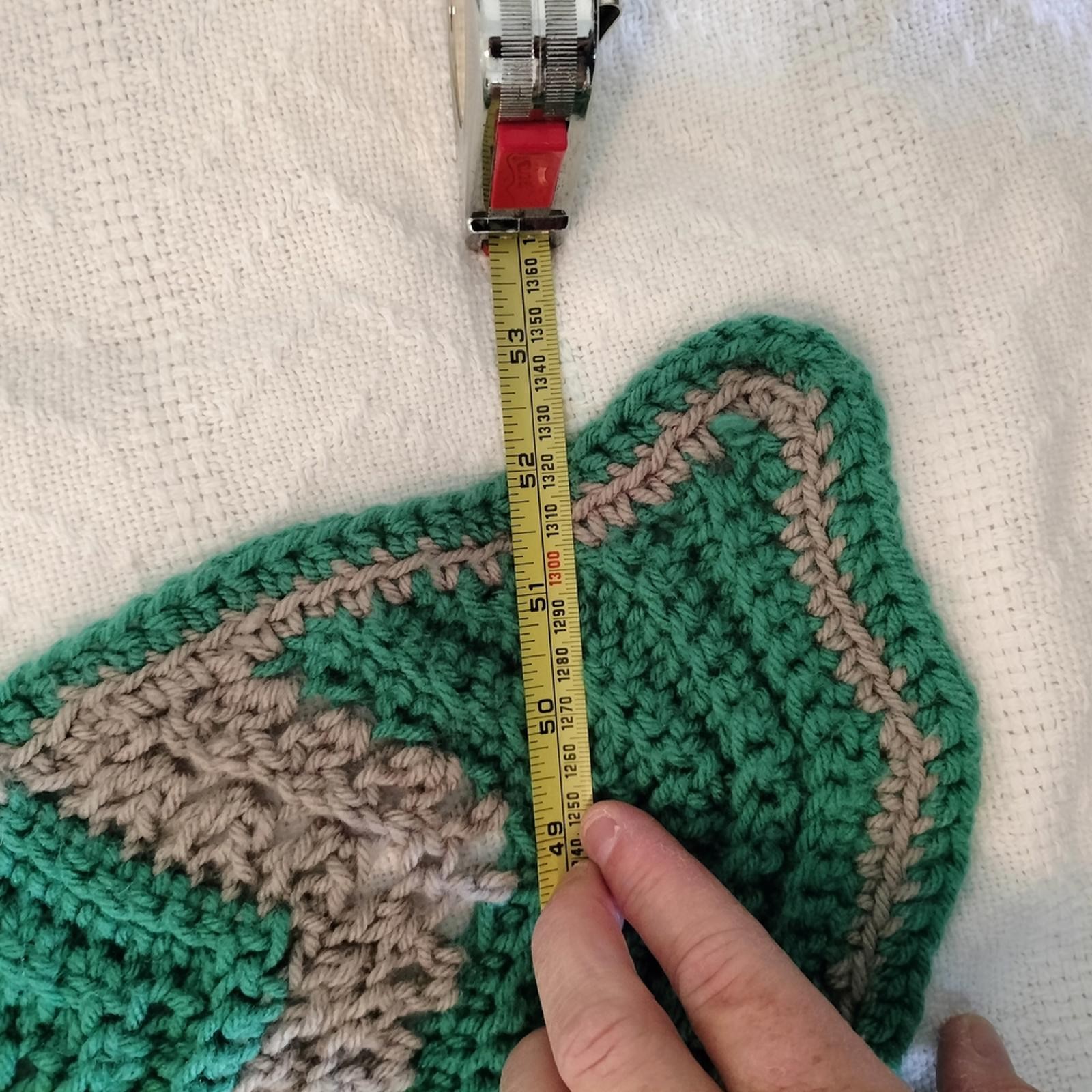 Handmade Crocheted Afghan Teal Green And Gray 65 X 52 Inches gallery
