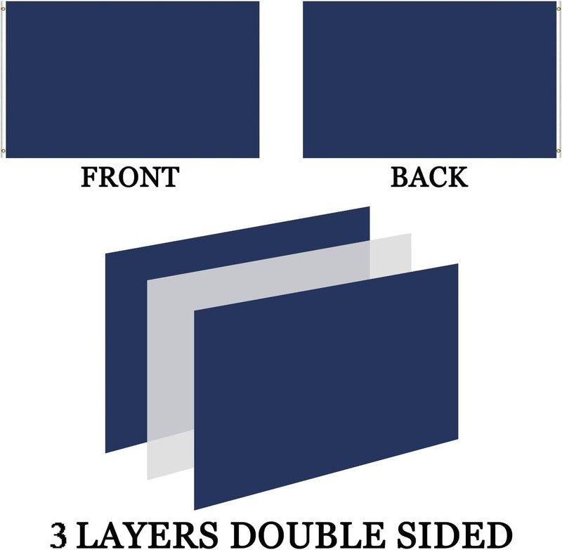 Embroidered Navy Emblem Flag Double Sided 3x5 Outdoor- 300D Heavy Duty Nylon-... gallery