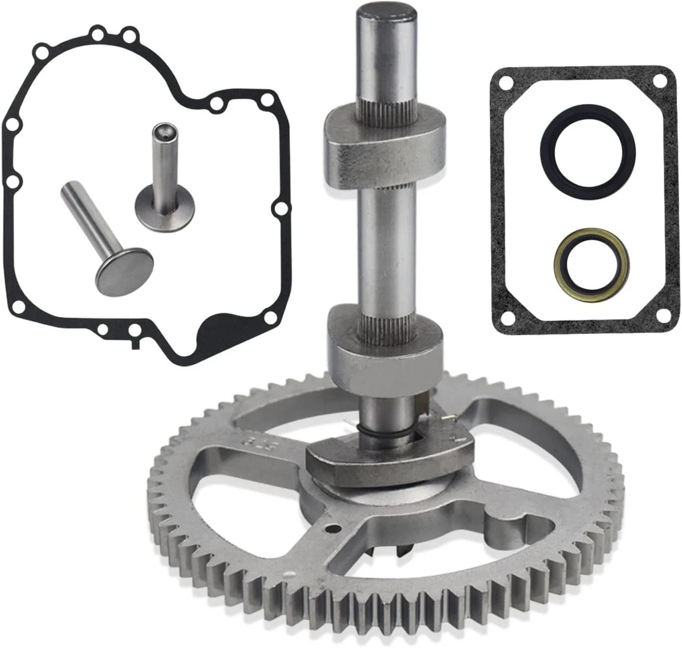 Camshaft - for Briggs & Stratton Cam Kit with Oil Seal Ring and Crankcase Gasket gallery