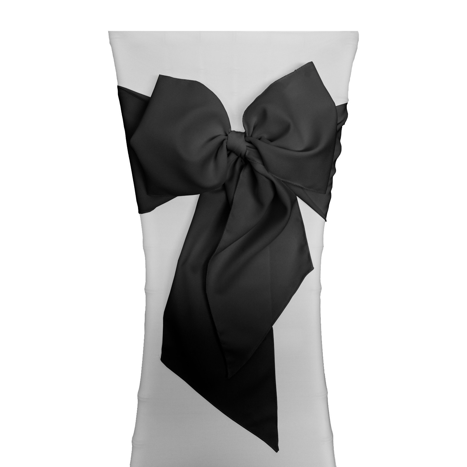 LA Linen Pack of 10 Polyester Poplin Chair Bows 8 by 108-Inch. Made in USA gallery
