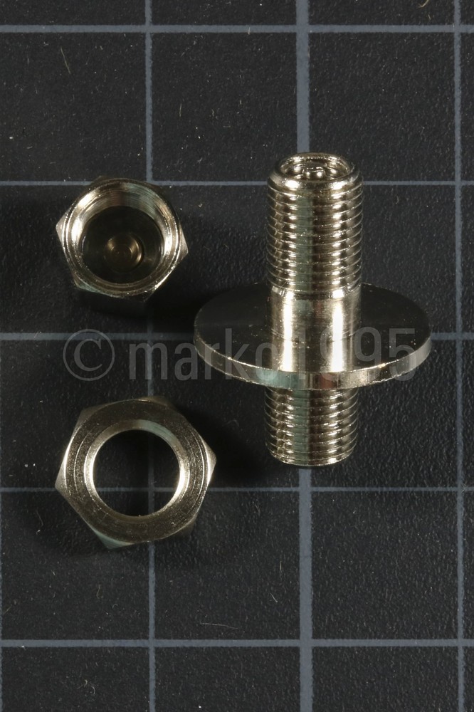 Nickel Plated Brass Bulkhead Panel Mount Air Compressor Tank Fill Valve Schrader