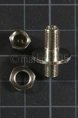 Nickel Plated Brass Bulkhead Panel Mount Air Compressor Tank Fill Valve Schrader
