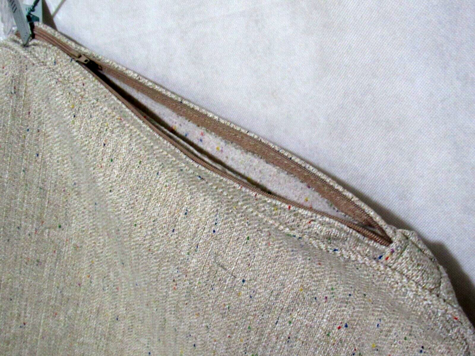 French Country Herringbone Upholstery Zip Throw Pillow Cover Case 20X20 New gallery