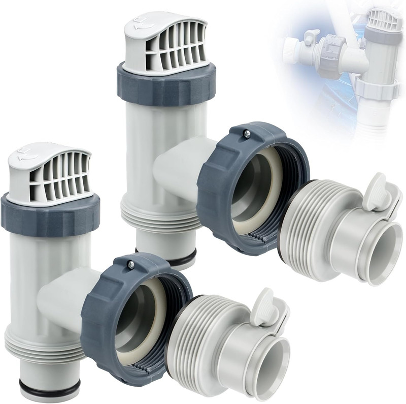 Above Ground Pool Plunger Valve with Hose Adapter B for Intex Pools gallery
