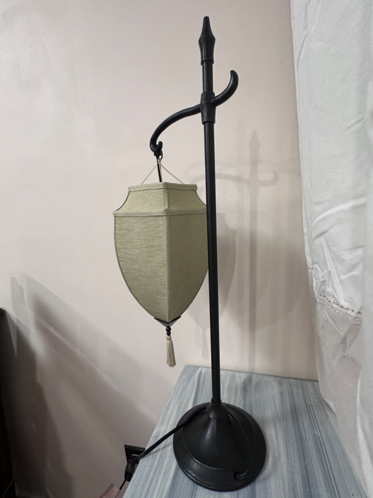 Pottery Barn ~ Medina ~ Table Lamp ~ Tan Shade with Tassels gallery