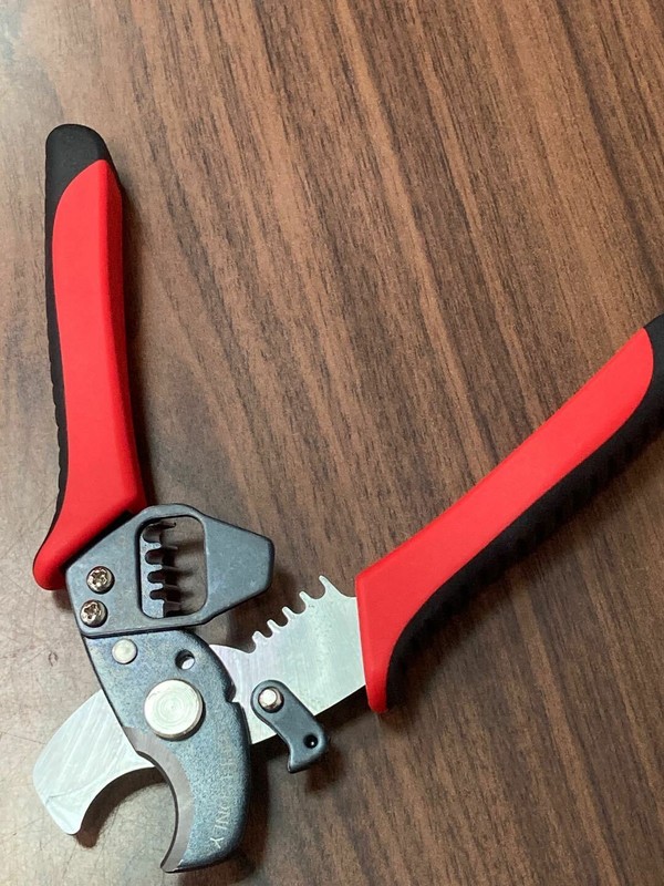 Heavy Duty Cable Cutter & Stripper Cuts Up To 1/0 AWG Strips 8-14 Gauge Wire USA gallery