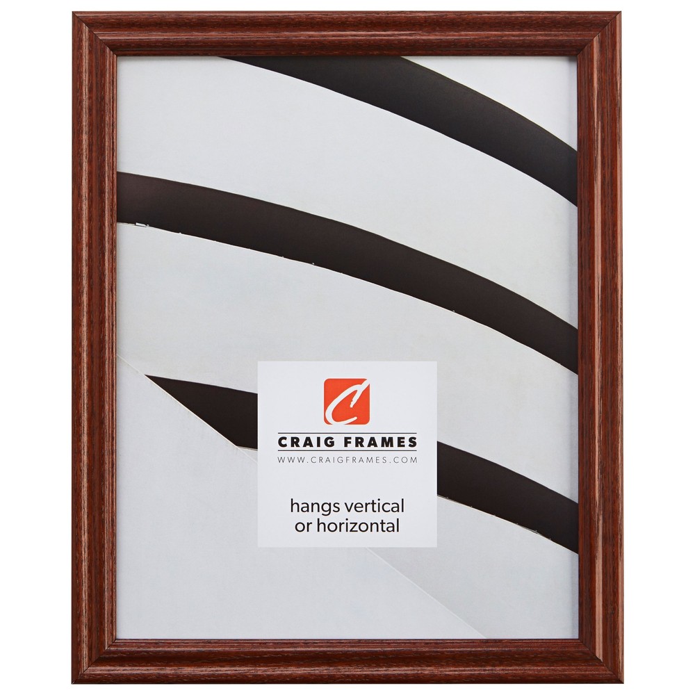 Craig Frames .75" Traditional Walnut Brown Wood Picture Frames & Poster Frames
