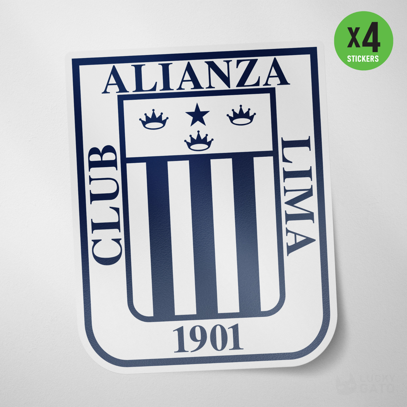(4 Pack) Alianza Lima Peru Vinyl Sticker Decal Calcomania Soccer Aliancistas gallery