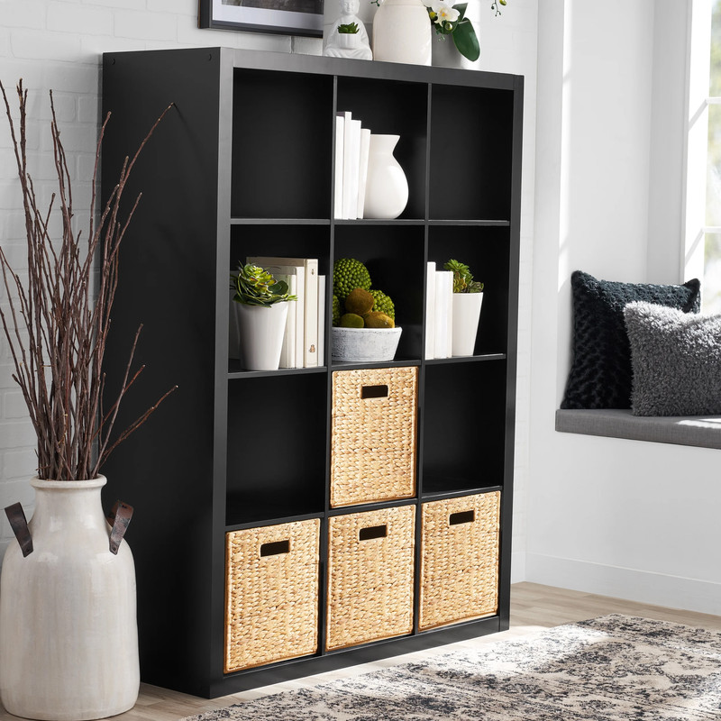 12-Cube Storage Organizer, Bookcase, Display Compartment, Open Back, Home Office gallery