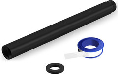 Shower Head Extension Arm, Solid Stainless Steel 10 Inch, Matte Black