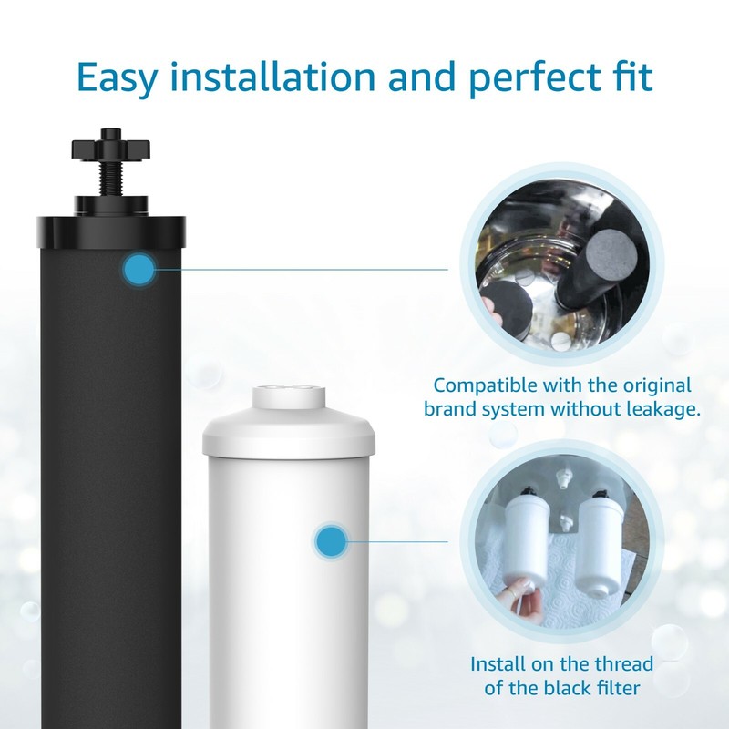 AQUACREST black purification elements and fluoride replacement filter gallery