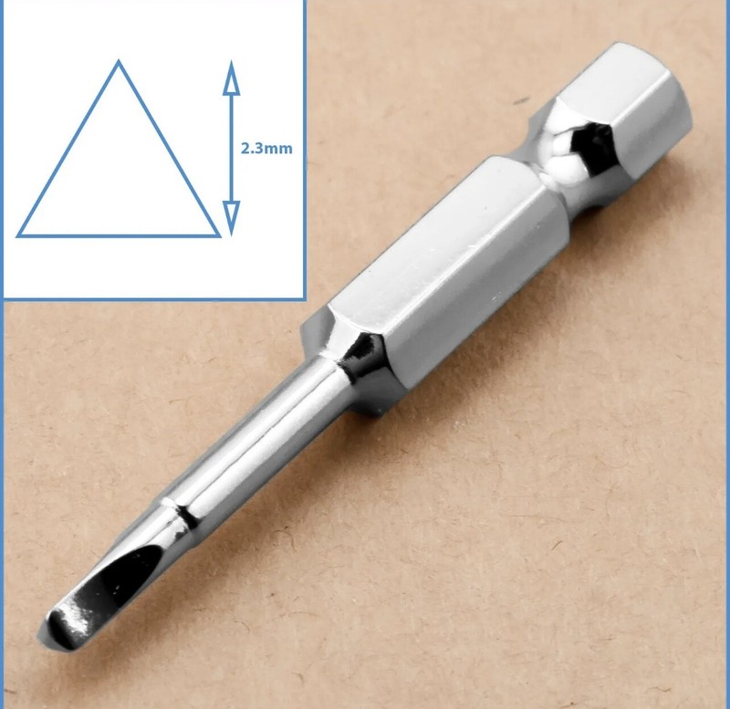 6PCS Triangle Head Security Screwdriver Tool Triangular for Bit Toys 1/4" 50mm U gallery