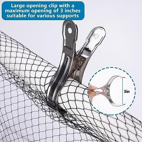 21ft Round Pool Leaf Net Cover - Safety Mesh with 12 Clips for Above Ground Pool gallery