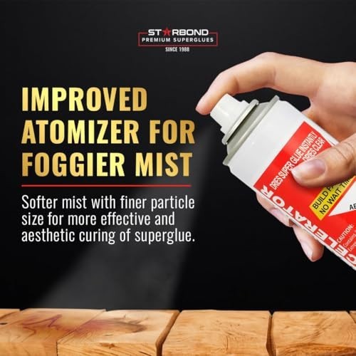 Knot Filler System - 2 oz Black & Brown CA Glue + 6 oz Accelerator Spray - Insta gallery