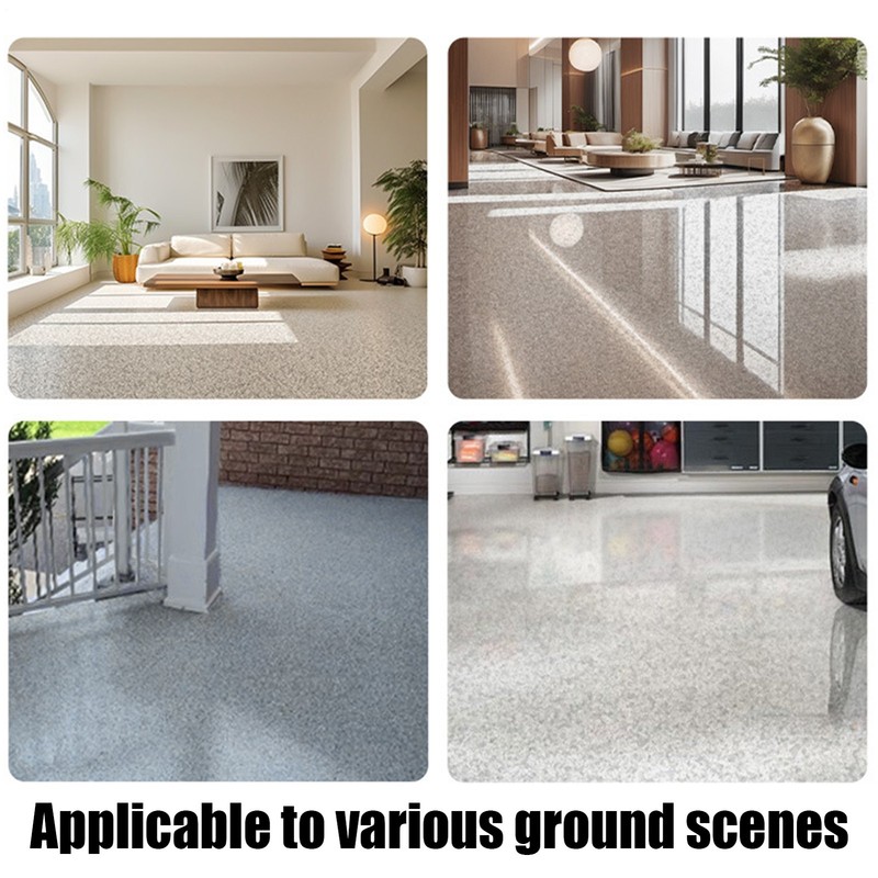 Marble Effect Epoxy Floor Coating High-Gloss Floor Paint Waterproof & Anti-slip gallery