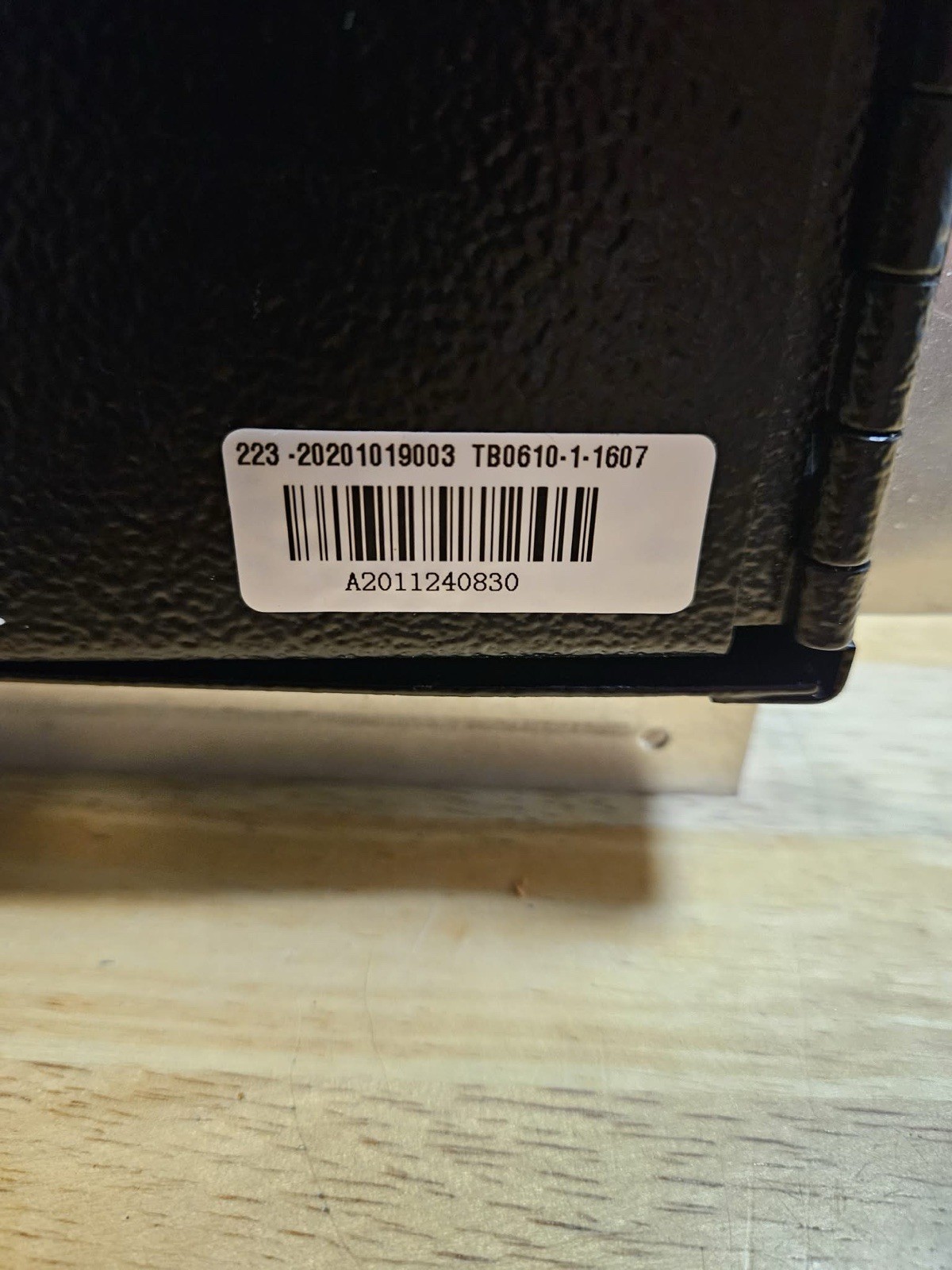 AMSEC TB0610 Wall Safe Key Lock, Black Metal Textured, 2 Keys, Surface Mount gallery