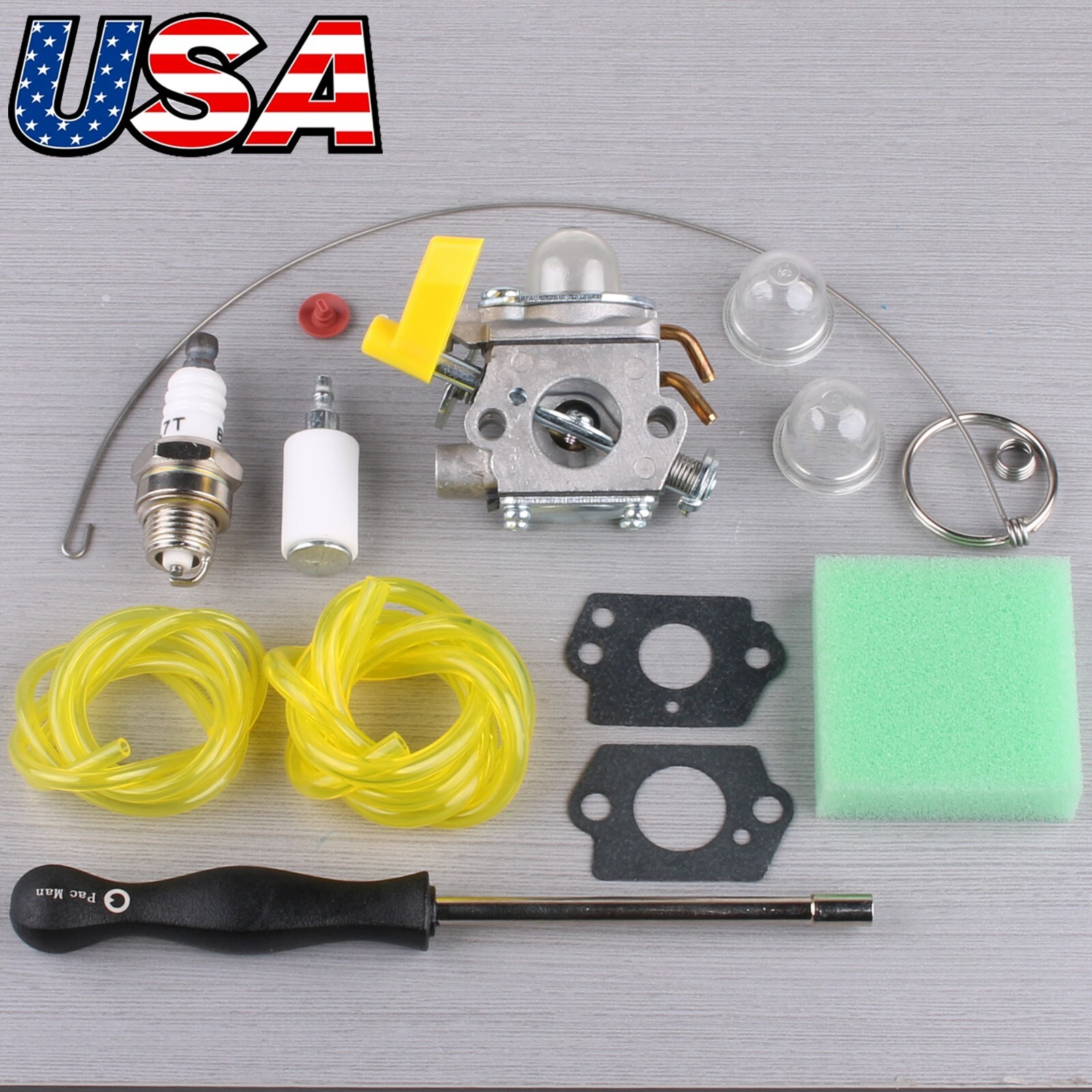 Carburetor for Homelite Ryobi CS26 SS26 String Trimmers 25cc 26cc 30cc C1U-H60D gallery