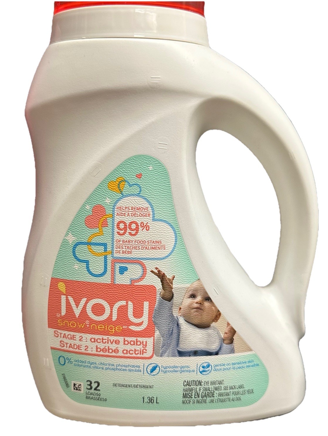 Ivory Snow Liquid Detergent Stage 2 Active Baby Pink Cap 32 Loads Discontinued gallery