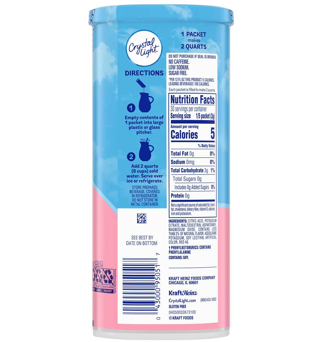 Crystal Light Pink Lemonade Powder Drink Mix - 2.9 Oz - Pack of 12 gallery