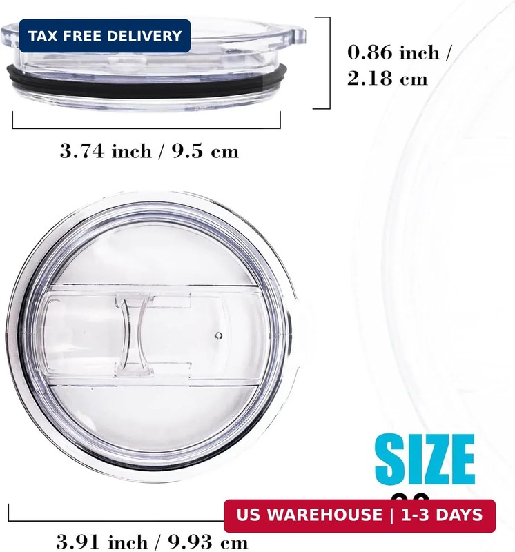 2 Replacement Lids for 30oz Stainless Steel Tumbler Lids - Only Replace The lid gallery