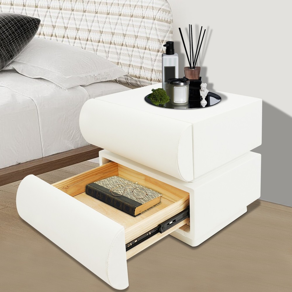 Modern Minimalist End Table, Bedside Table for Bedrooms, Modern Nightstand