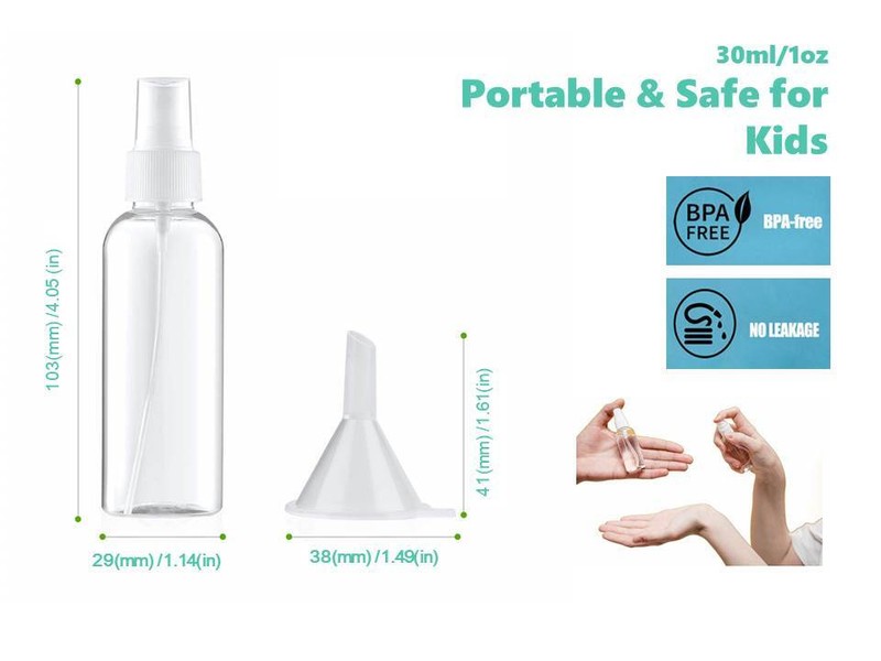 8PCS HDPE Plastic spray bottles 16oz alcohol botellas de spray for virus protect gallery