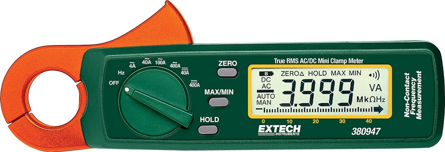 Extech 380947 - 400A True RMS AC/DC Mini Clamp Meter (Fits in your pocket !) gallery