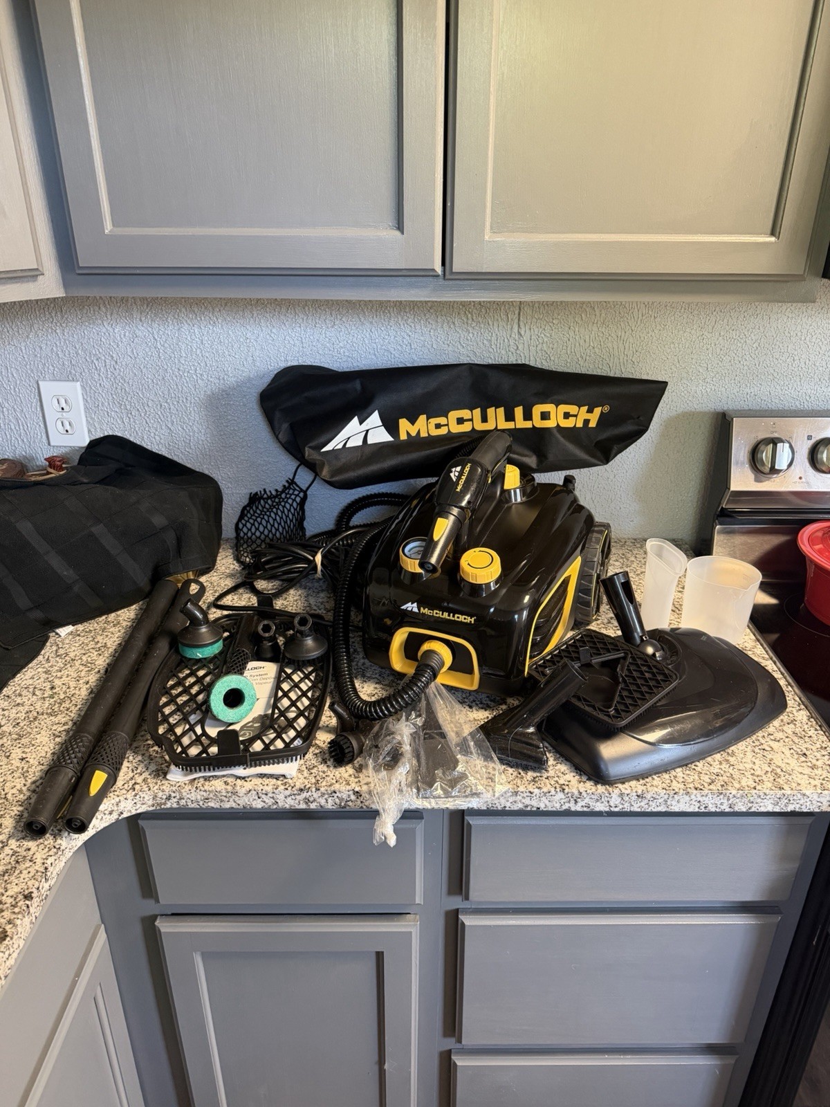 McCulloch MC1375 Steam Cleaner W 15 Accessories Chemical Free Cleaning gallery