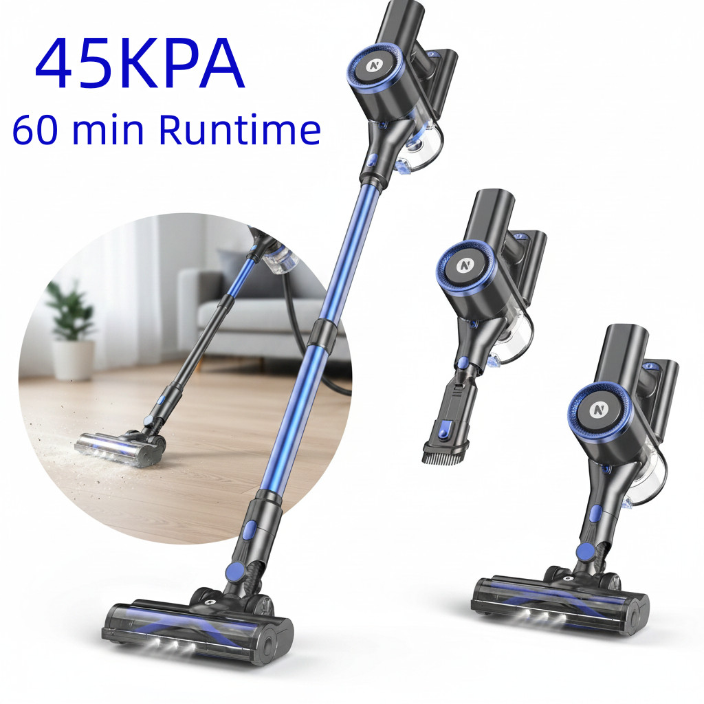 Cordless Vacuum Cleaner 45KPa 60min Stick Carpet Floor Cleaners Rechargeable gallery