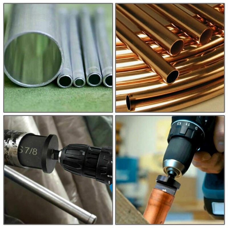 6PC Swaging Tool Drill Bit Set Air Conditioner Copper Pipe Flaring Tube Expander gallery