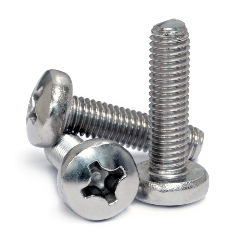 M6 / 6mm Phillips Pan Head Machine Screws, Stainless Steel A2, DIN 7985, 8-70mm gallery