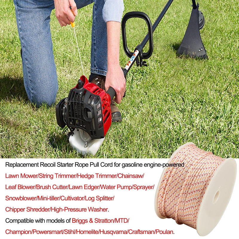 Multisland Recoil Starter Rope Pull Cord, 100m / 3.5mm 3.5mm/100m, colorful gallery