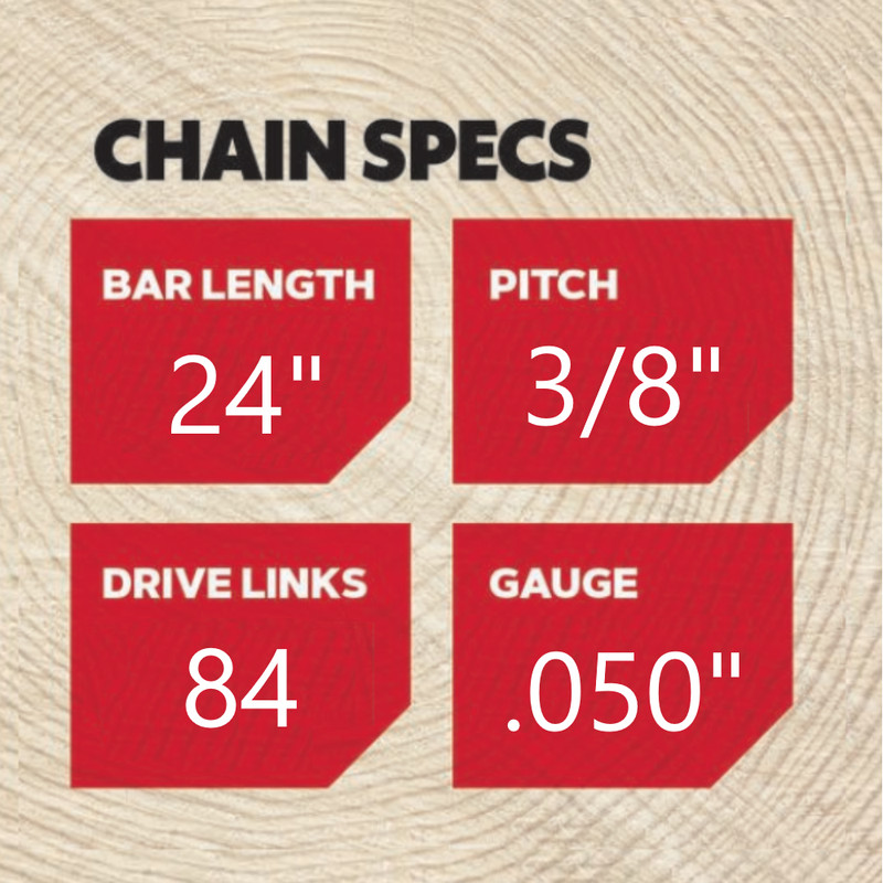 2-Pack 24" Chains For Makita DCS6401 DCS6421 DCS7301 DCS7901 72EXL084G(2) gallery