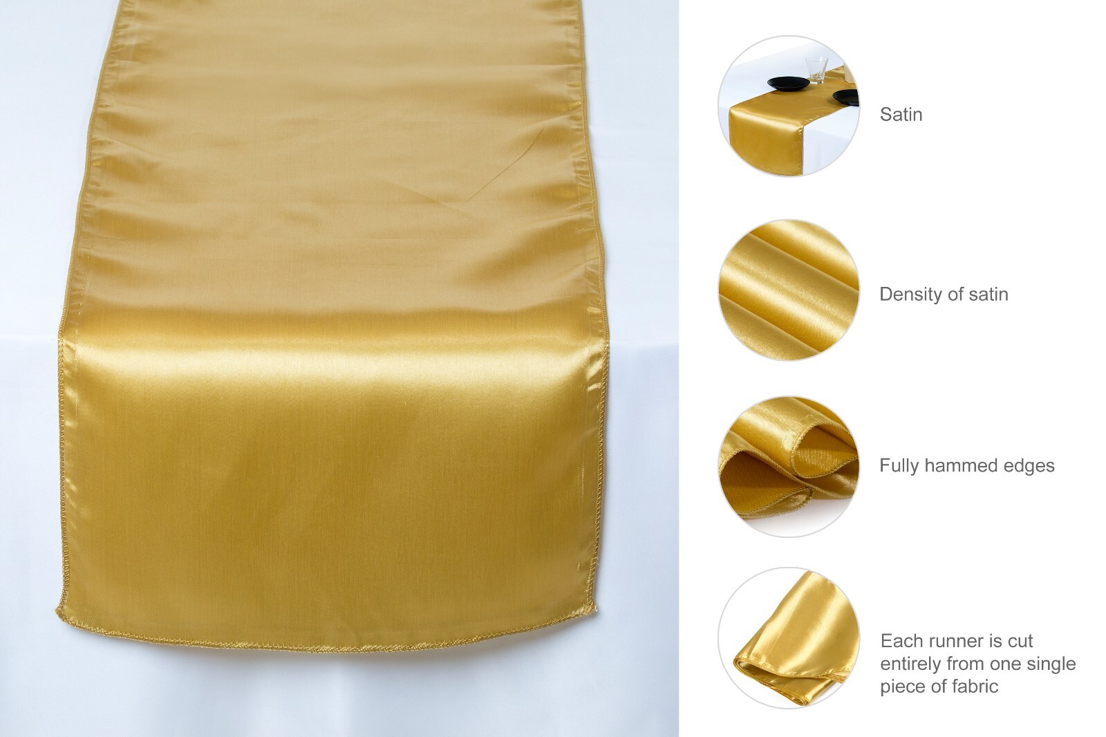 10 Satin Table Runner Wedding Party Banquet Decoration (12"X108") FREE SHIPPING gallery