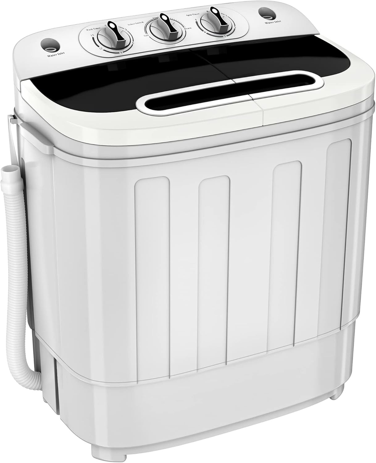 Portable Mini Washer & Spin Dryer Combo – White Compact Design gallery