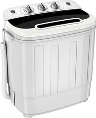 Portable Mini Washer & Spin Dryer Combo – White Compact Design