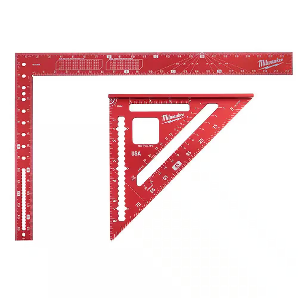 16 In. X 24 In. Aluminum Framing Square with 7 In. Rafter Square gallery