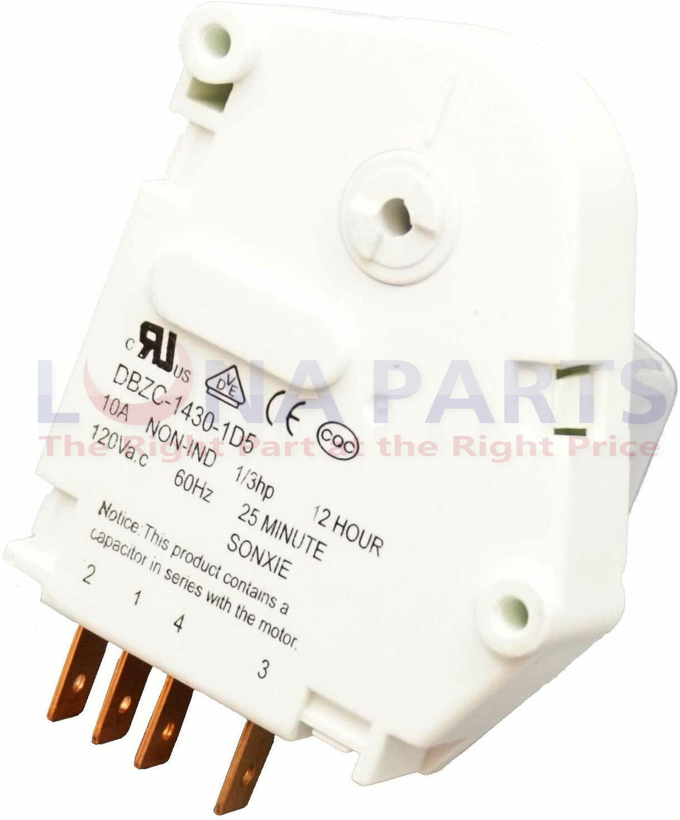 Defrost Timer for Frigidaire, 241705102, AP5986785, PS11726371, ER241705102 gallery
