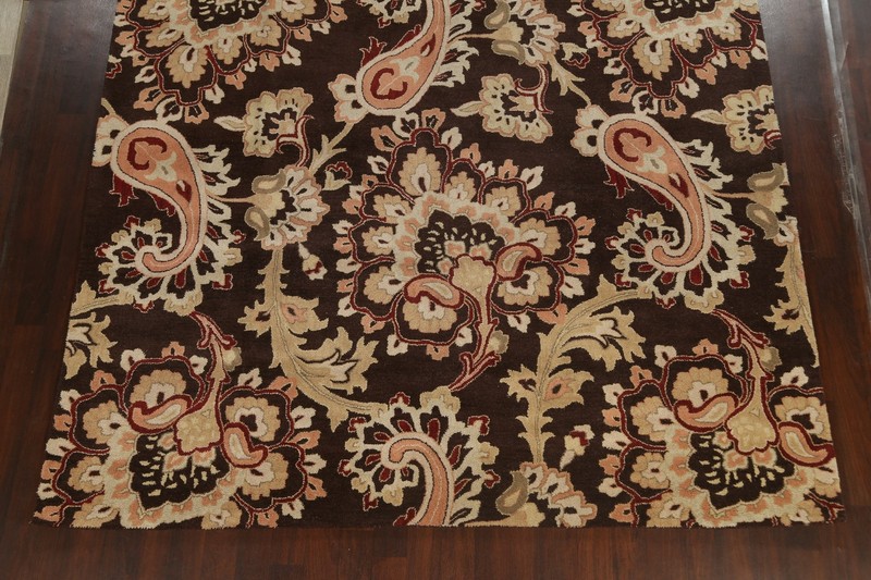 Transitional Floral Indian Oriental Area Rug Hand-tufted Wool Large Carpet 10x13 gallery