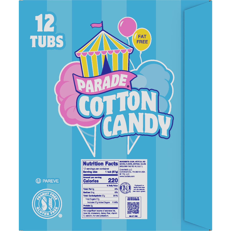 Parade Cotton Candy 12 Pack Assorted Flavors Bulk Carnival Snack Treats Fresh gallery