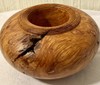 Flaming Box Elder Burl Hollow Form 3.5” Art Deco hand turned Matt Allen? Rare gallery