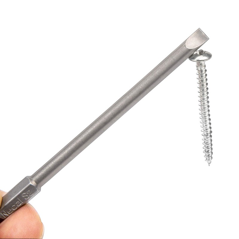 7 Pack Flat Head Slotted Tip Screwdriver Bit Set 100mm/4 inch Long Magnetic -... gallery