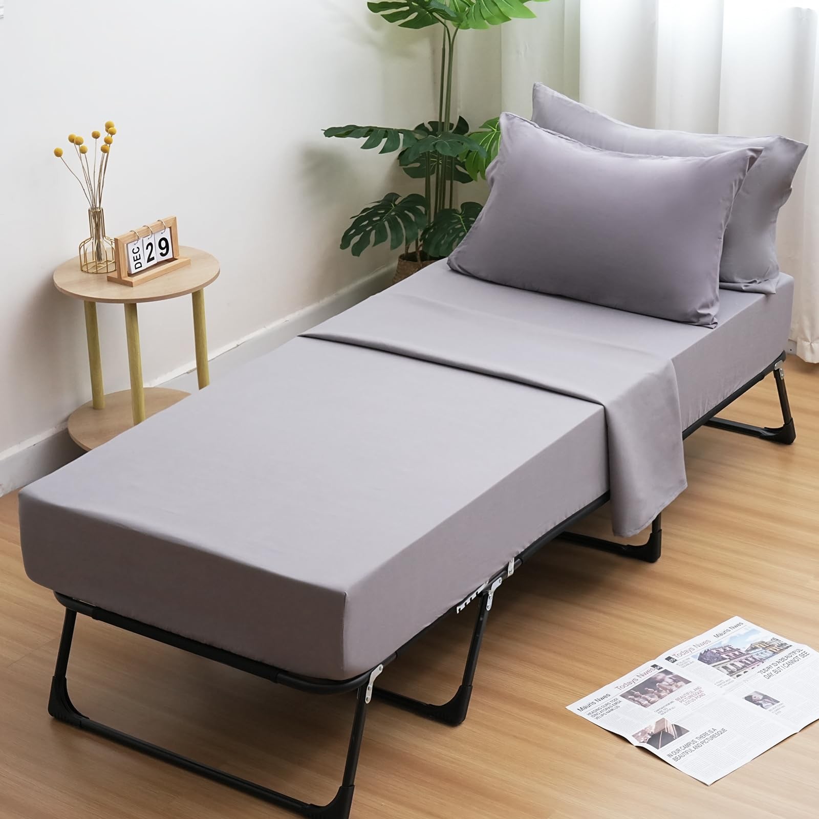 Cot Sheets 31" x 75", Cot Sheet Set 4 Piece for Narrow Twin/RVs Bunk/Camper B... gallery